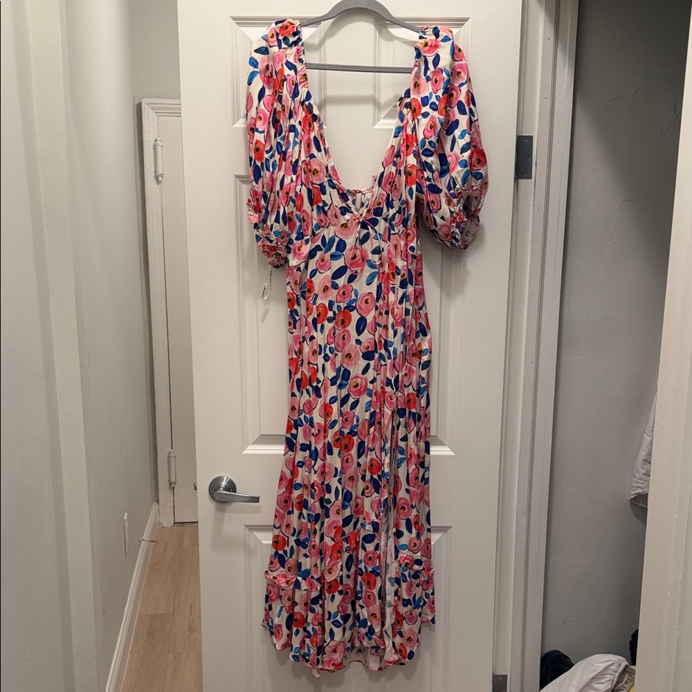 For Love And Lemons Multicolor Floral Maxi Dress